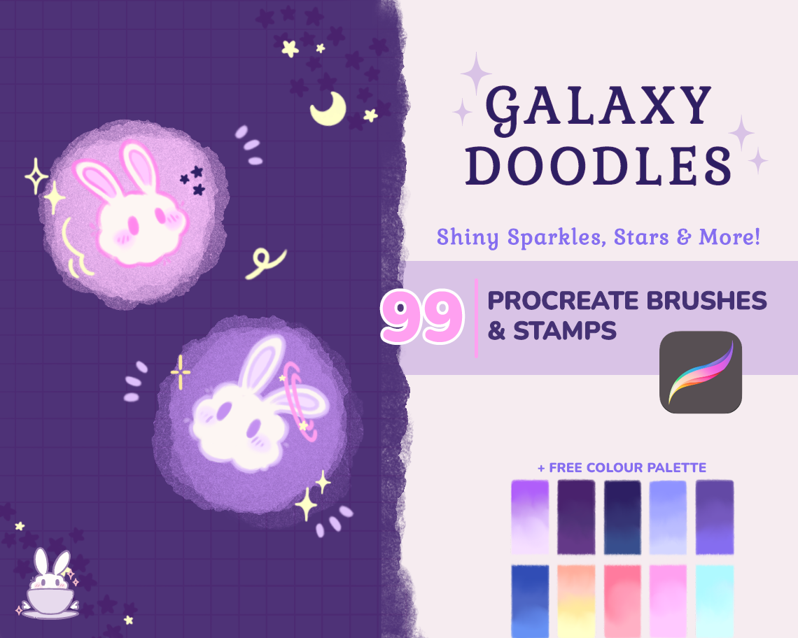 Galaxy Doodle Brushes for Procreate