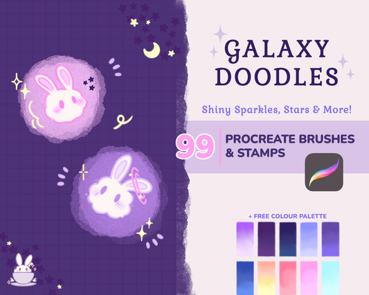 Galaxy Doodle Brushes for Procreate