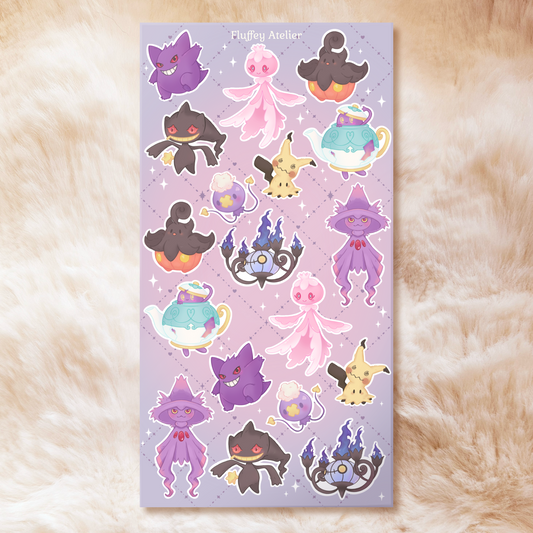 Ghost Type Sticker Sheet