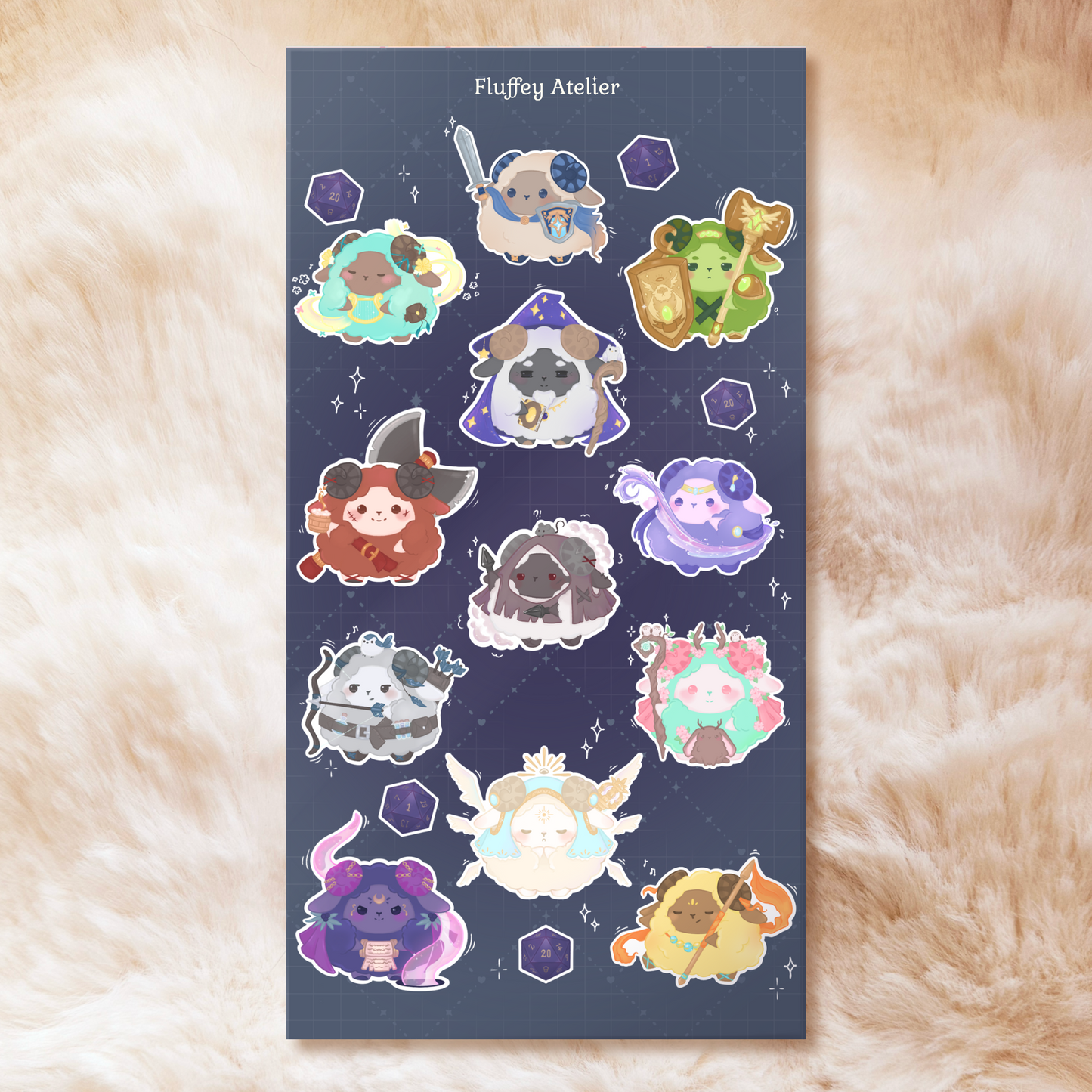 Roleplaying Sheeps Sticker Sheets