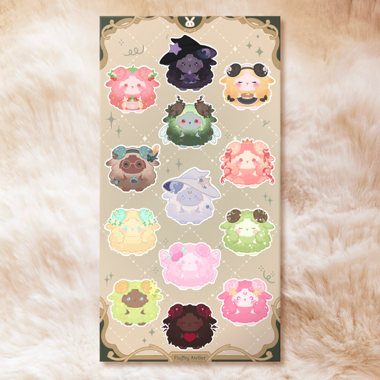 Fairytale Sheeps Sticker Sheet